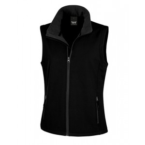 Bedrukbare Soft Shell Bodywarmer Dames