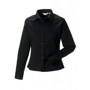 Dames Lange mouw Classic Twill Shirt